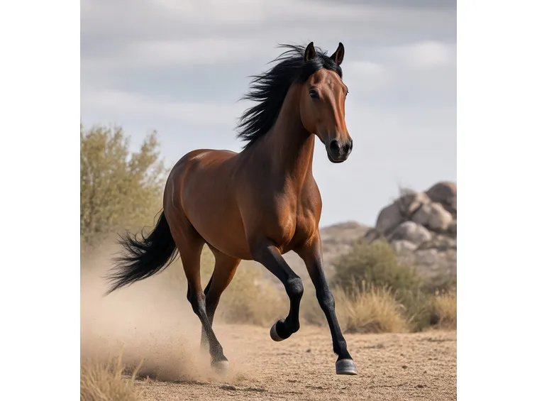 Cavallo Arabo in corsa