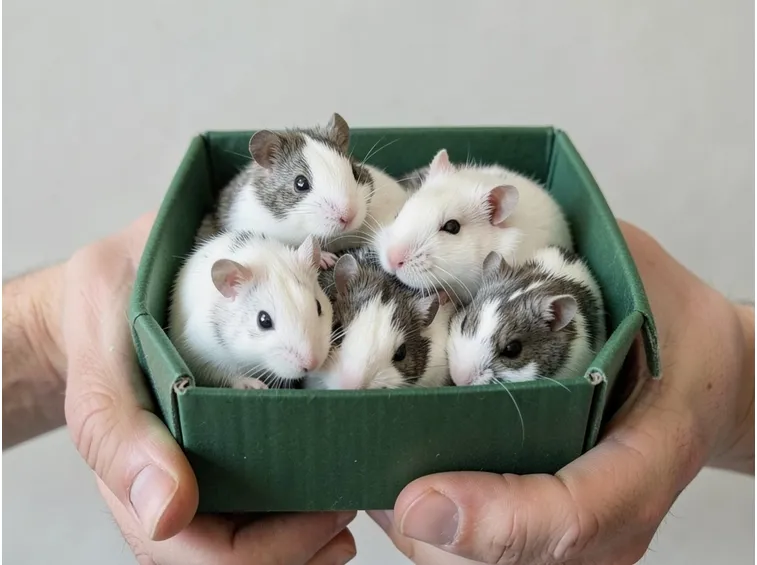 Cucciolata di criceti russi