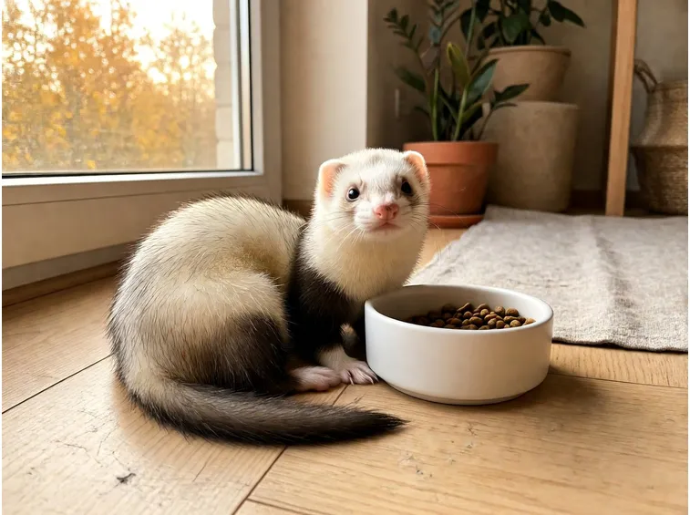 Perché in autunno il furetto mangia di più e mette su peso