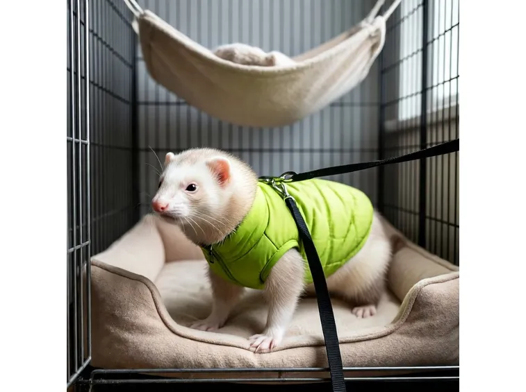 furetto con cappotto