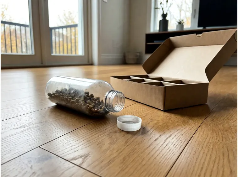 Problem solving fai da te: bottiglia, pignatta di carta e tavoletta a scomparti