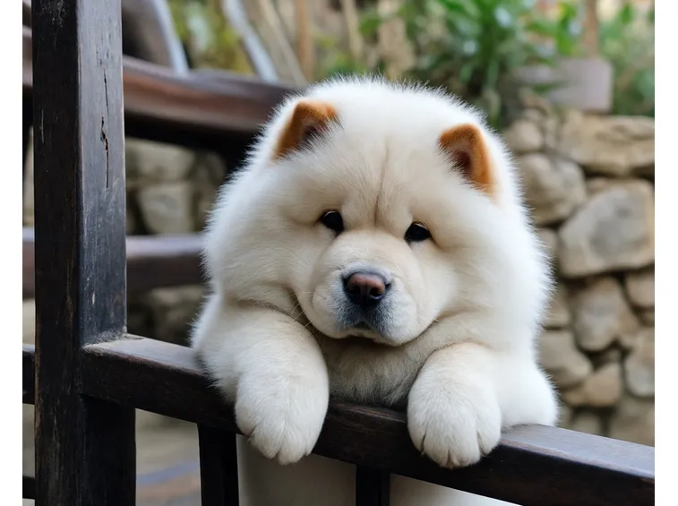 Un cucciolo di chow chow