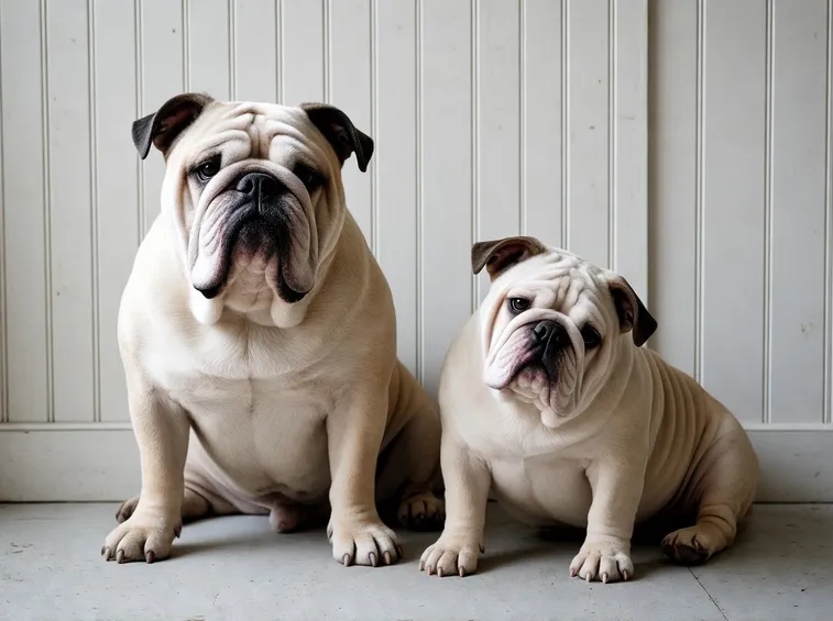 coppia di bulldog