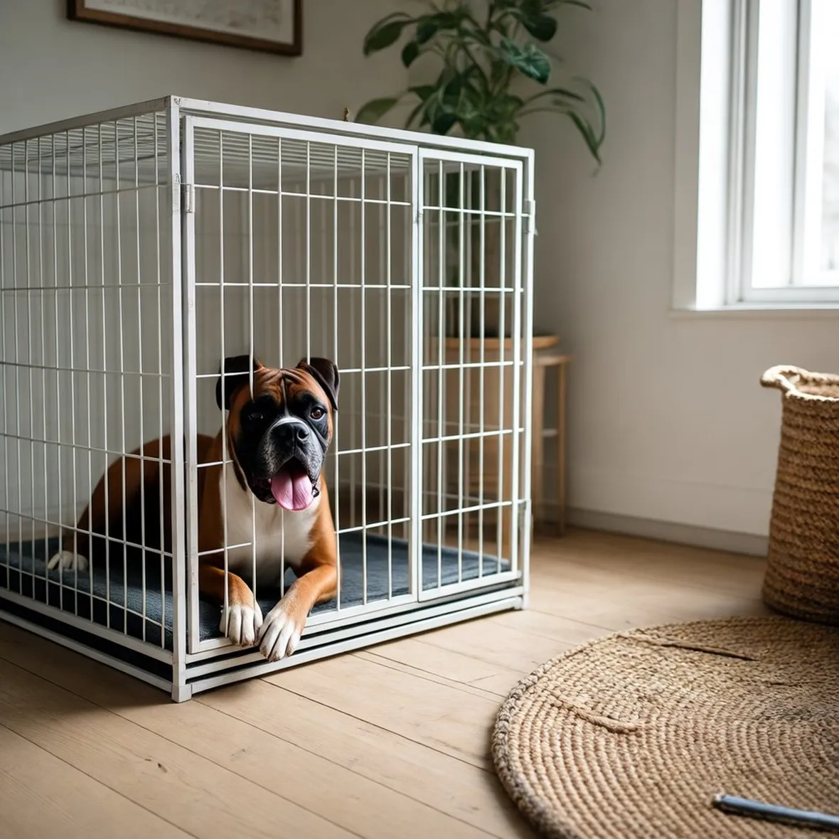 cane in gabbia