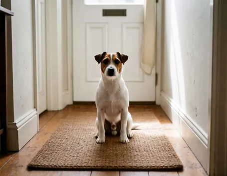 cane su tappeto
