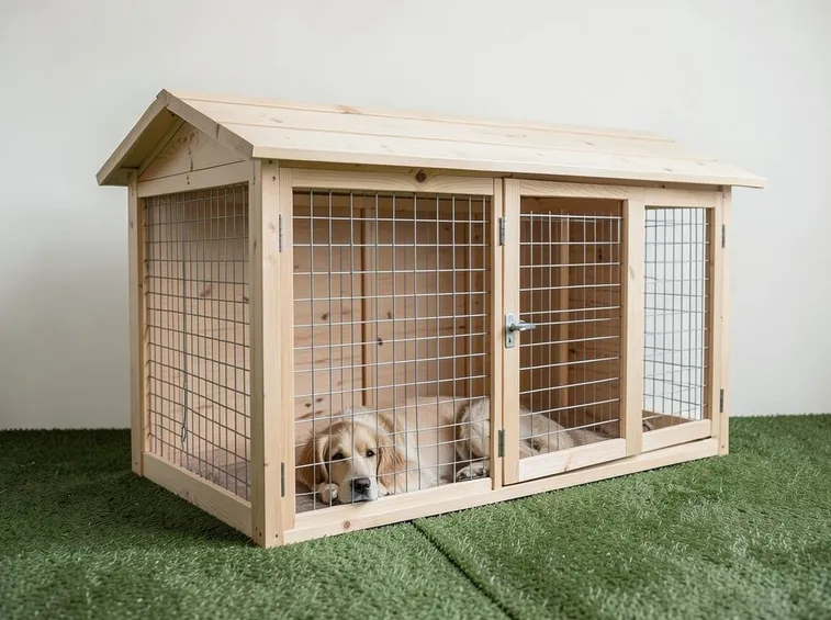 Esempio di sistemazione in una pensione per cani.