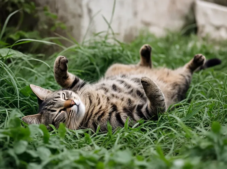gatto erba