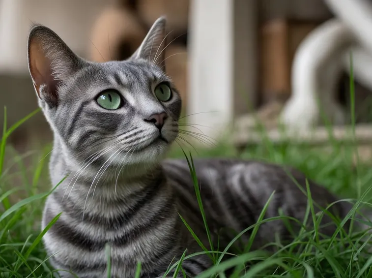 Lo sguardo languido del gatto soriano