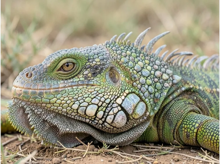 iguana verde