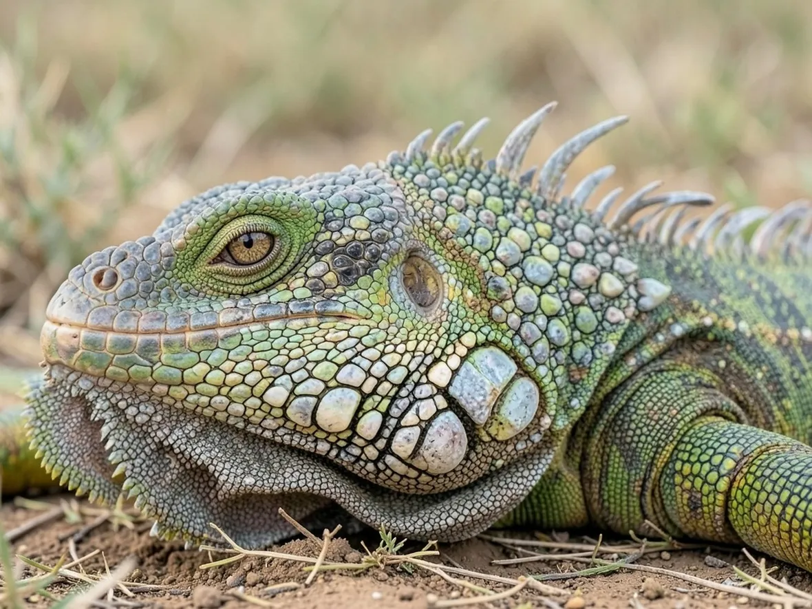iguana verde