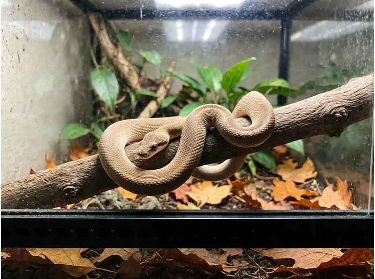 Perché meno luce e meno caldo tolgono l'appetito al serpente
