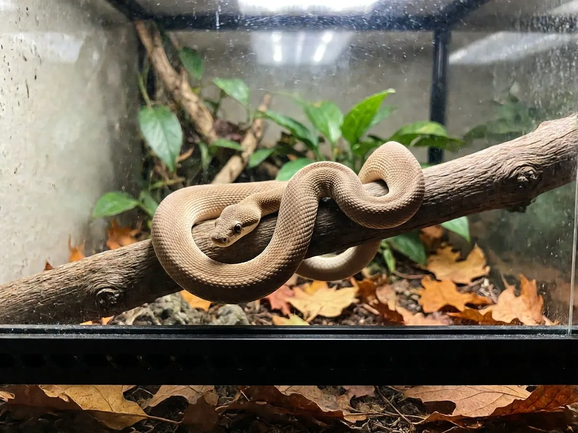 Perché meno luce e meno caldo tolgono l'appetito al serpente