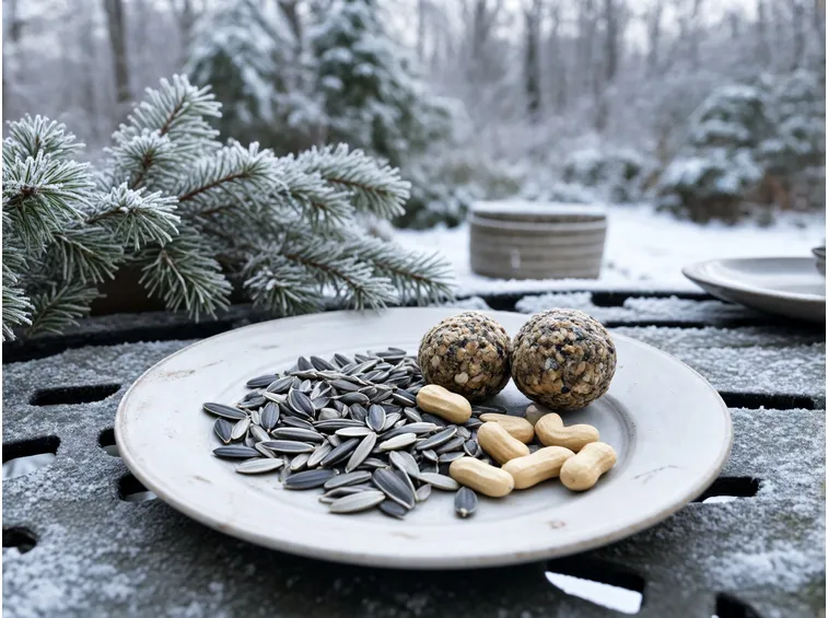 Cosa mettere in inverno: semi, grassi e frutta per granivori e insettivori