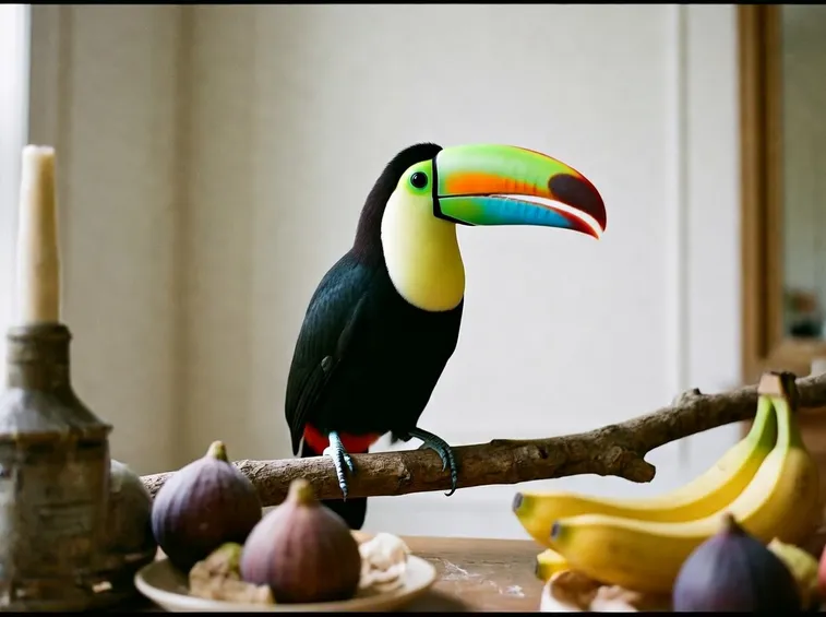 Il becco serve al tucano per prelevare il cibo