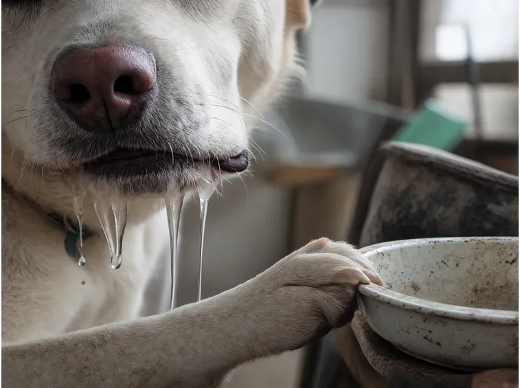 Sintomi iniziali di intossicazione da funghi nel cane