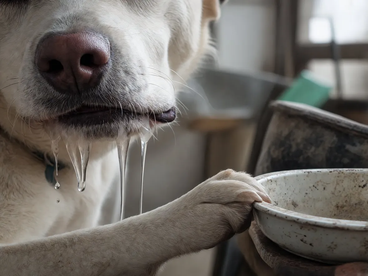 Sintomi iniziali di intossicazione da funghi nel cane